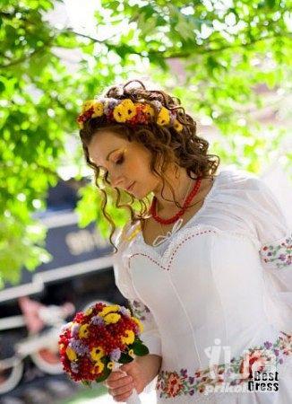 Свадебные платья в украинском стиле.