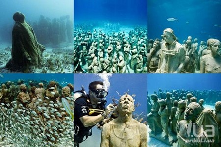 Таинственные подводные скульптуры - море, скульптуры Таинственные подводные скульптуры - море, скульптуры