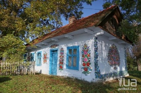 Окрашенные дома в Залипах - дома, залипы, окрашеные, польша Окрашенные дома в Залипах - дома, залипы, окрашеные, польша