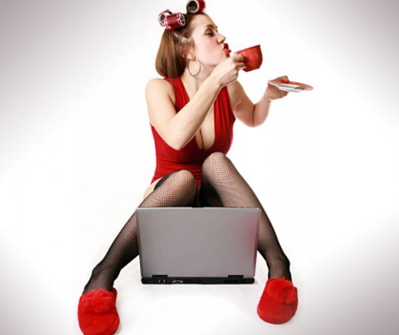 Как приготовить  обед, не отрываясь от компьютера ))) - еда,  компьютер, прикол, рецепты